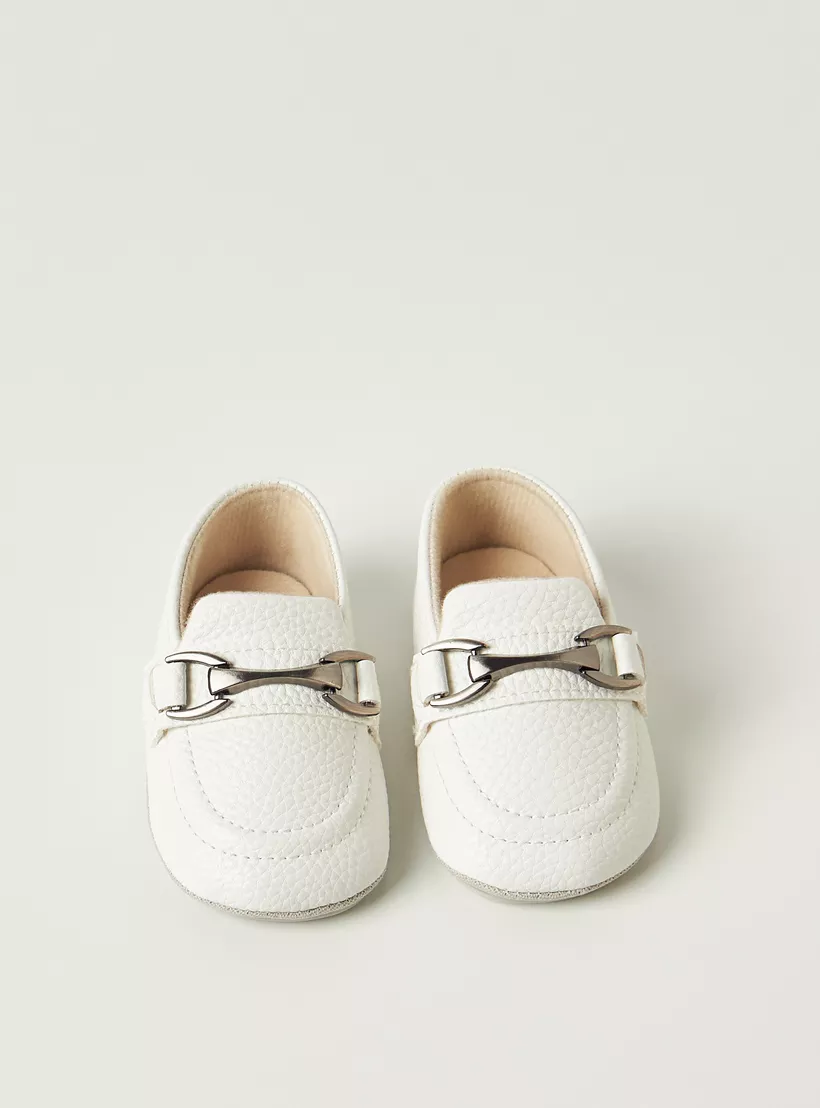 Giggles Metal Accent Slip-On Booties-4