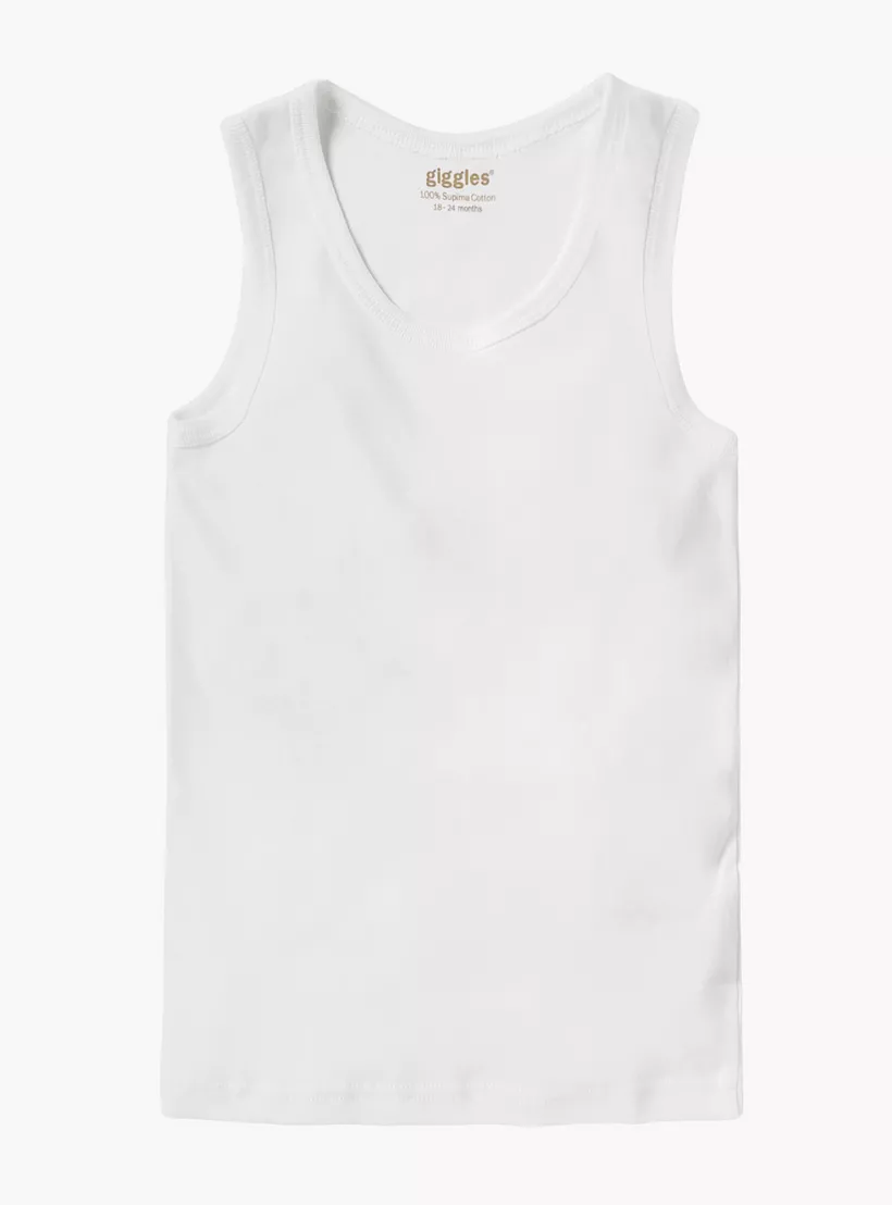 Giggles Solid Sleeveless Vest - Set of 3-2