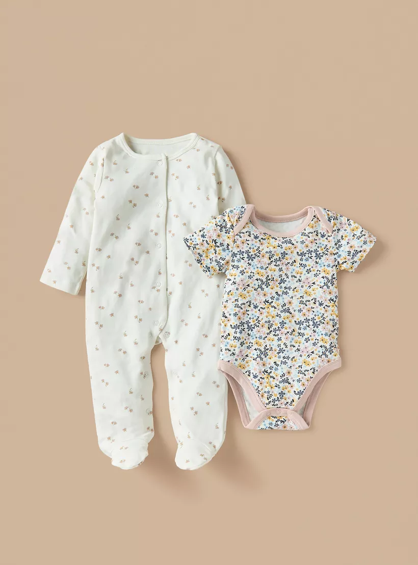 Juniors 5-Piece Floral Print Clothing Set-2