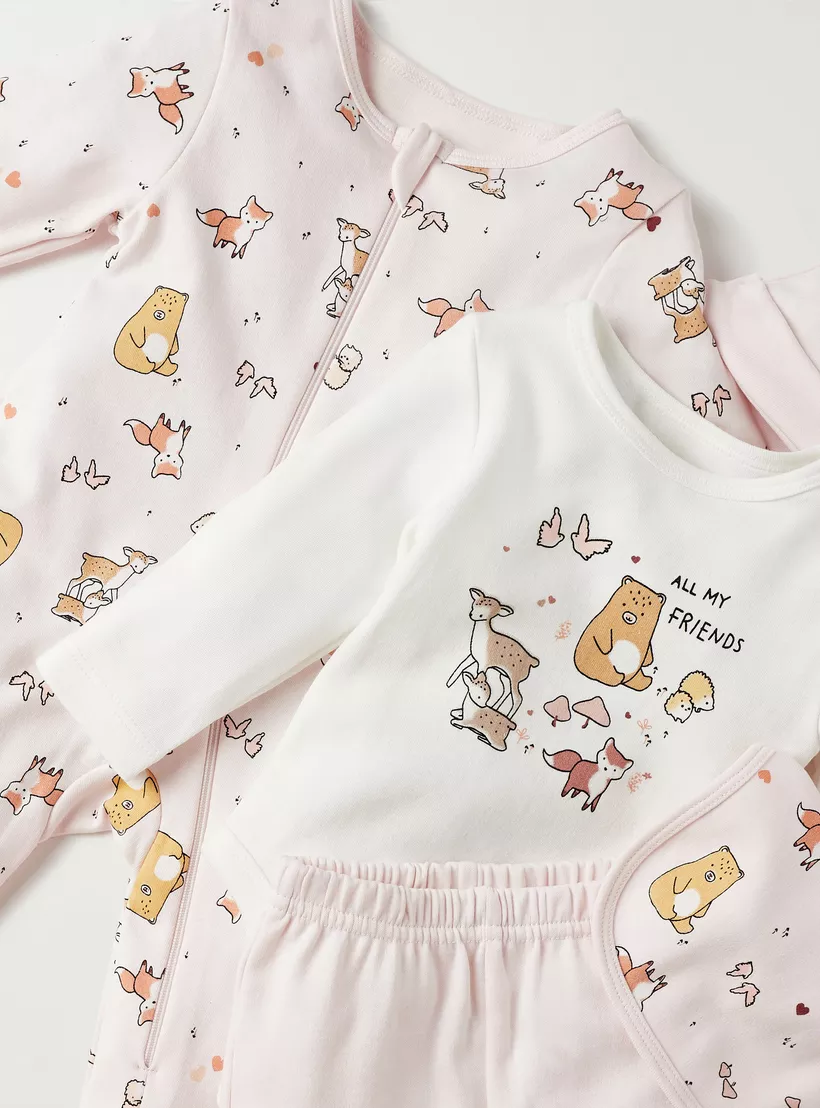 Juniors 5-Piece Printed Clothing Gift Set-4