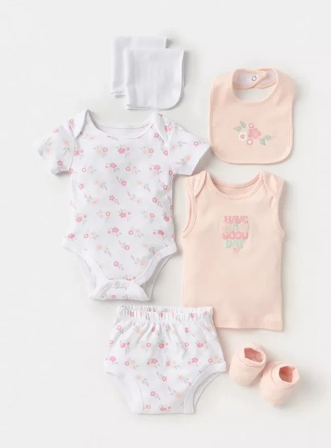 Juniors 7-Piece Floral Print Clothing Gift Set-2