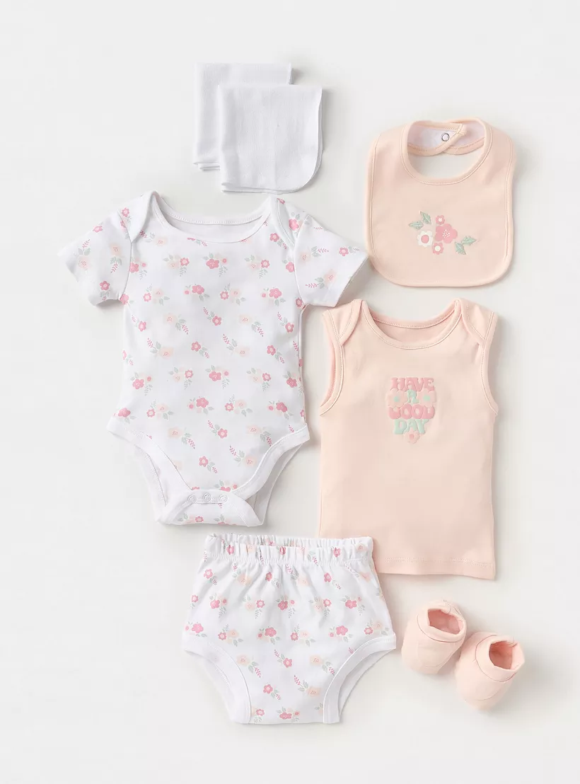 Juniors 7-Piece Floral Print Clothing Gift Set-2