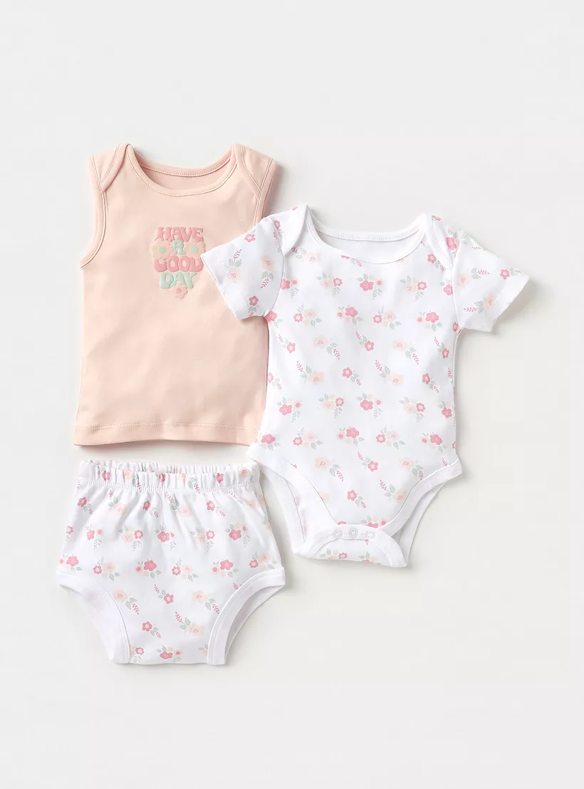 Juniors 7-Piece Floral Print Clothing Gift Set-3
