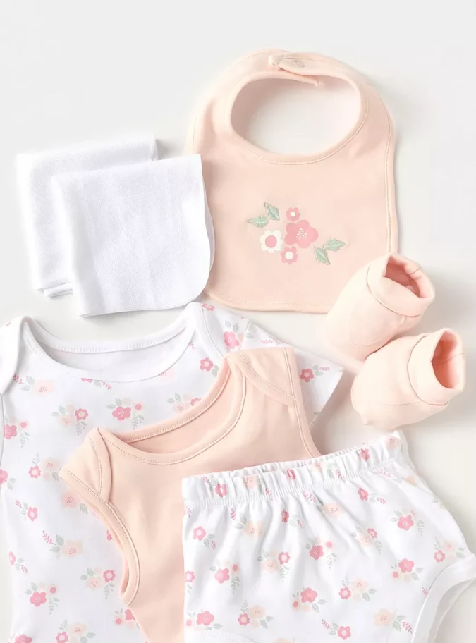 Juniors 7-Piece Floral Print Clothing Gift Set-5