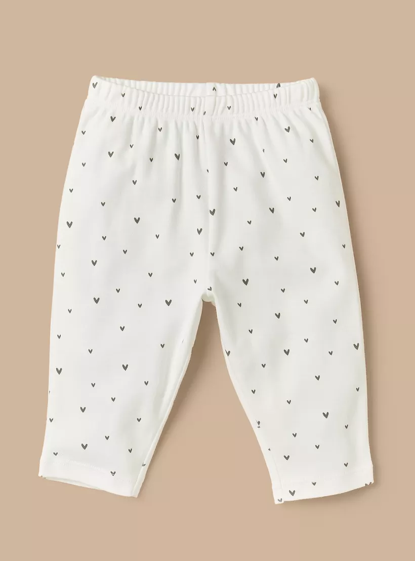 Juniors All-Over Heart Print T-shirt and Pyjama Set-3