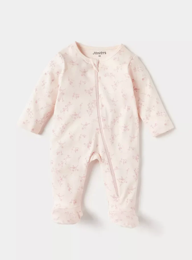 Juniors All-Over Print Sleepsuit with Zipper Closure - Set of 3-2