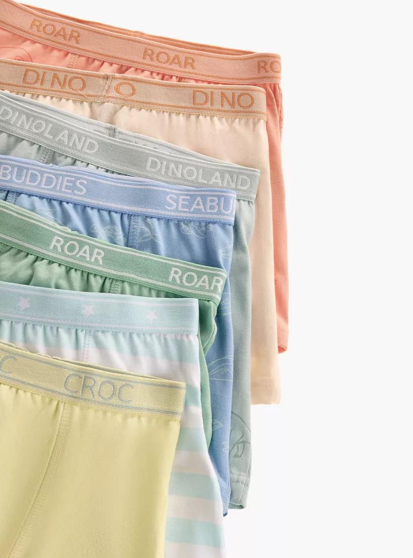 Juniors Animal Print Boxer Briefs - Set of 7-3