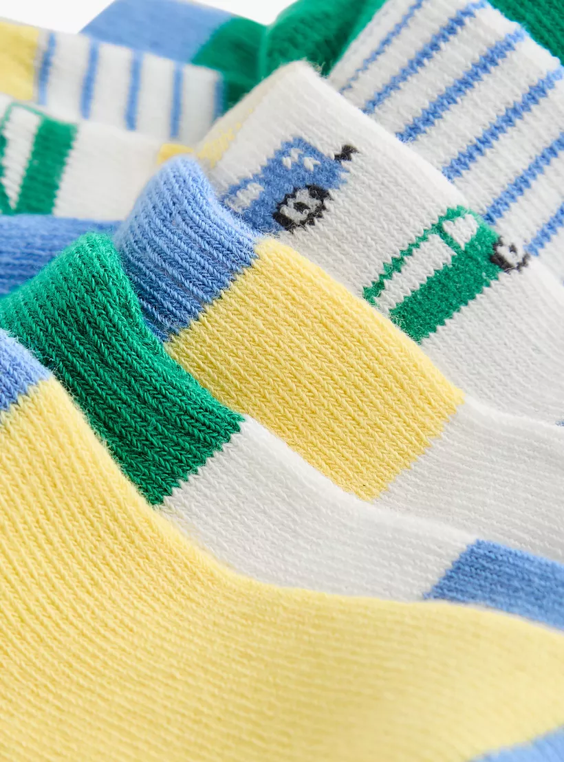 Juniors Assorted Ankle Length Socks - Set of 7-4