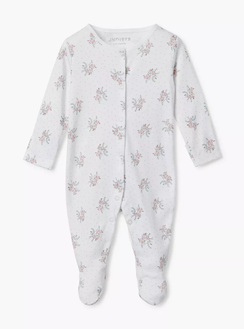 Juniors Assorted Closed Feet Sleepsuit with Long Sleeves - Set of 2-3