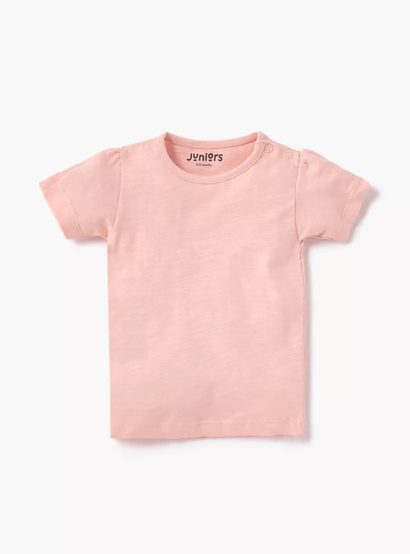 Juniors Assorted Printed Round Neck T-shirt with Short Sleeves - Set of 5-4