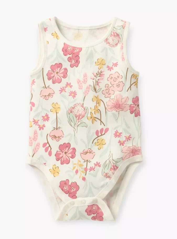 Juniors Assorted Sleeveless Bodysuit with Button Closure - Set of 5-2