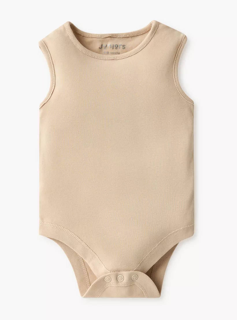 Juniors Assorted Sleeveless Bodysuit with Button Closure - Set of 7-3