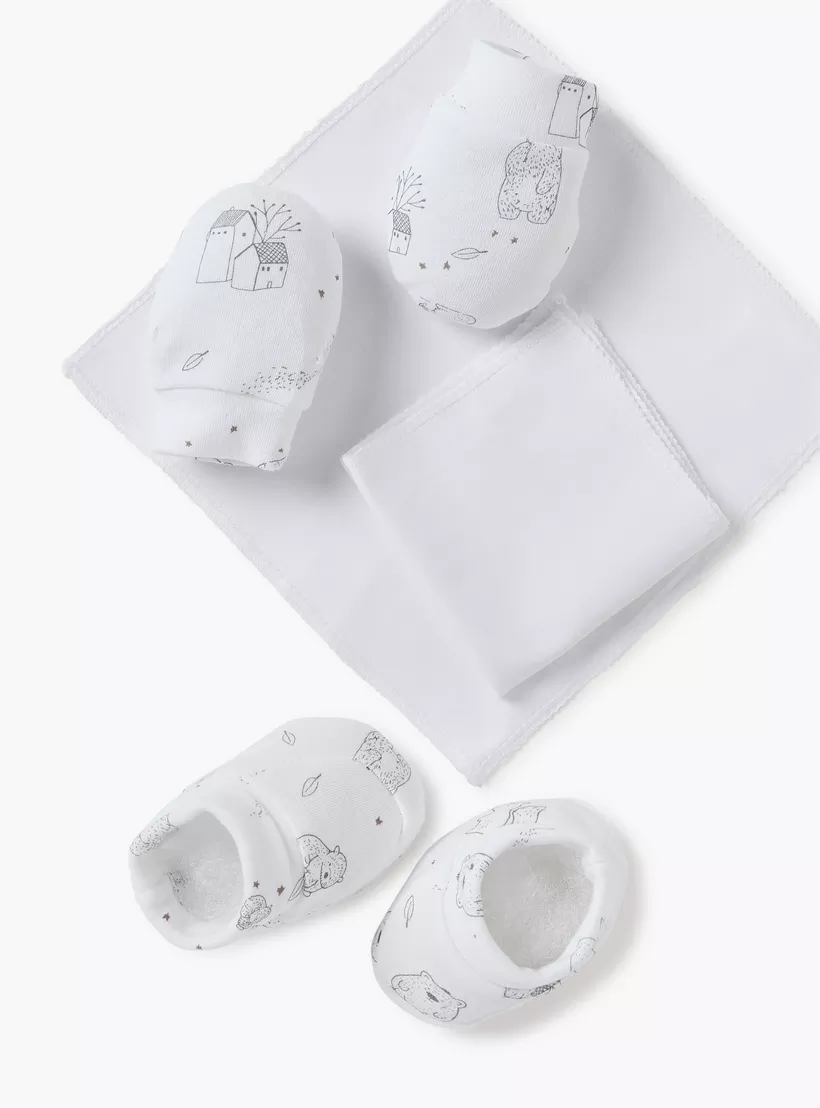 Juniors Bear Print 8-Piece Clothing Gift Set-4