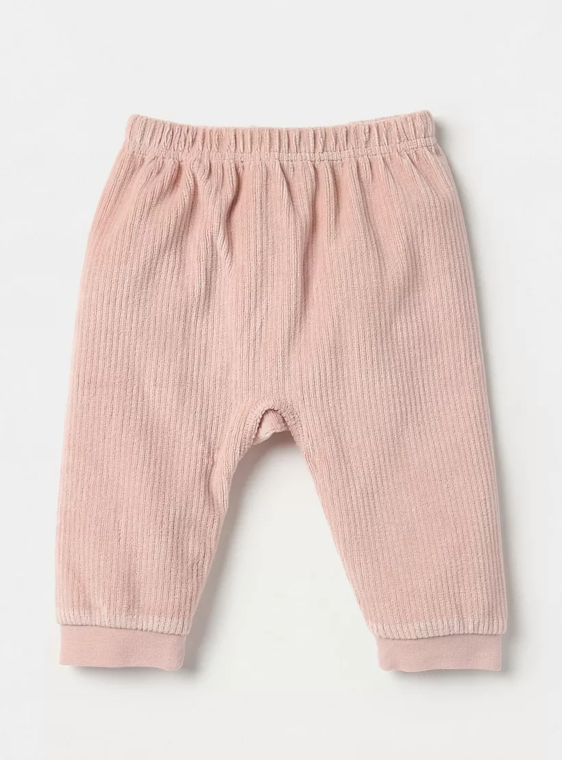 Juniors Bunny Detail Velour Top and Pyjama Set-3