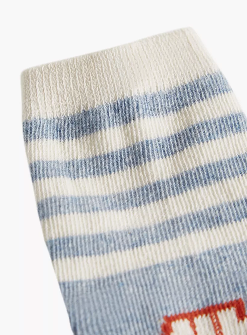 Juniors Car Print Ankle Length Socks - Set of 4-4