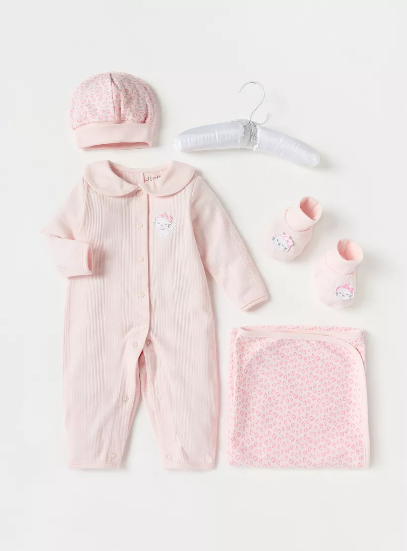 Juniors Cat Applique 5-Piece Clothing Set-2