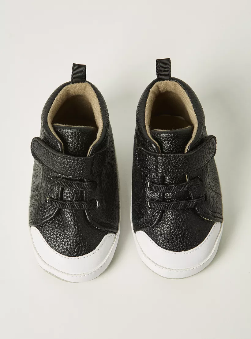 Juniors Colourblock Booties with Hook and Loop Closure-4