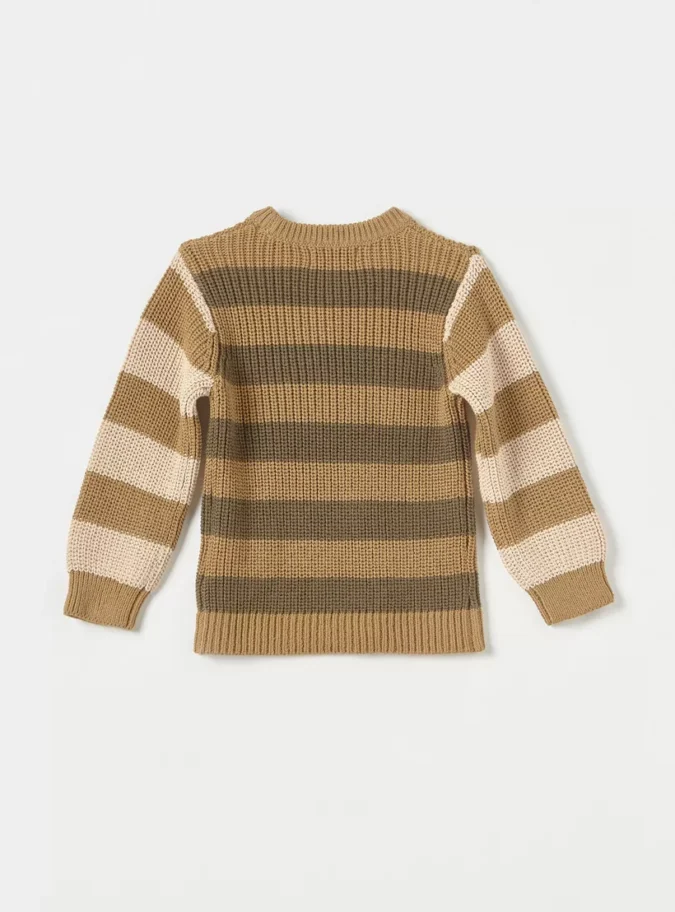 Juniors Colourblock Sweater with Crew Neck and Long Sleeves-2