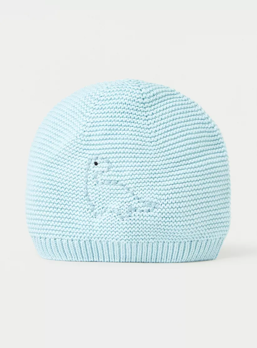Juniors Dinosaur Embroidered Beanie Cap-2