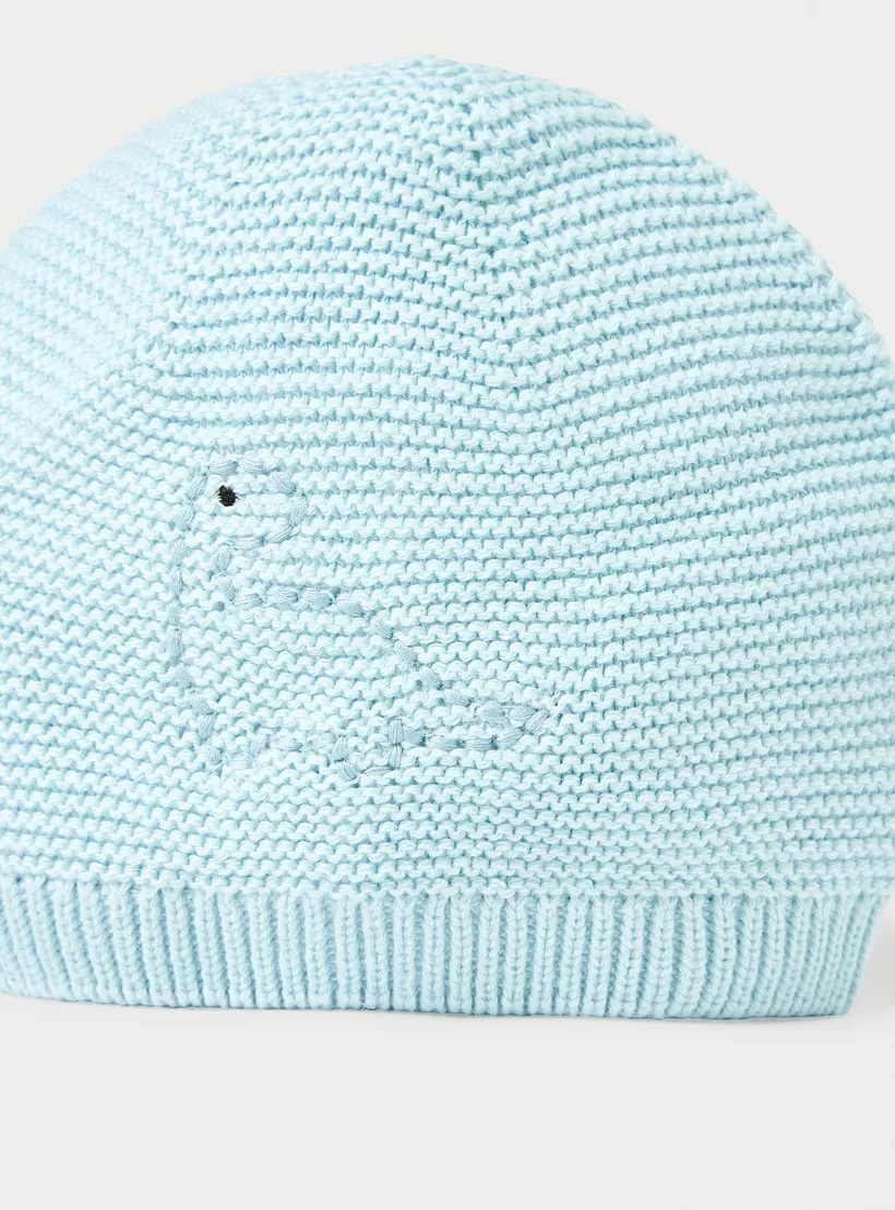 Juniors Dinosaur Embroidered Beanie Cap-4