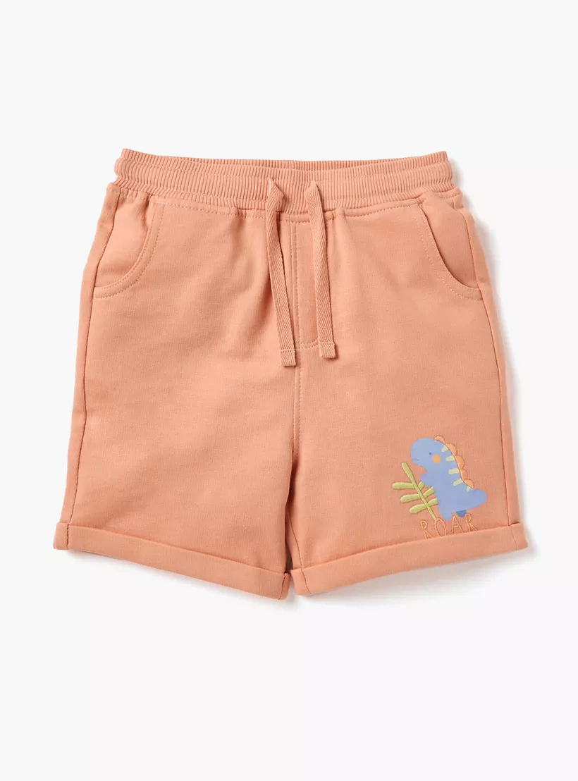 Juniors Dinosaur Print Shorts with Drawstring Closure - Set of 2-3