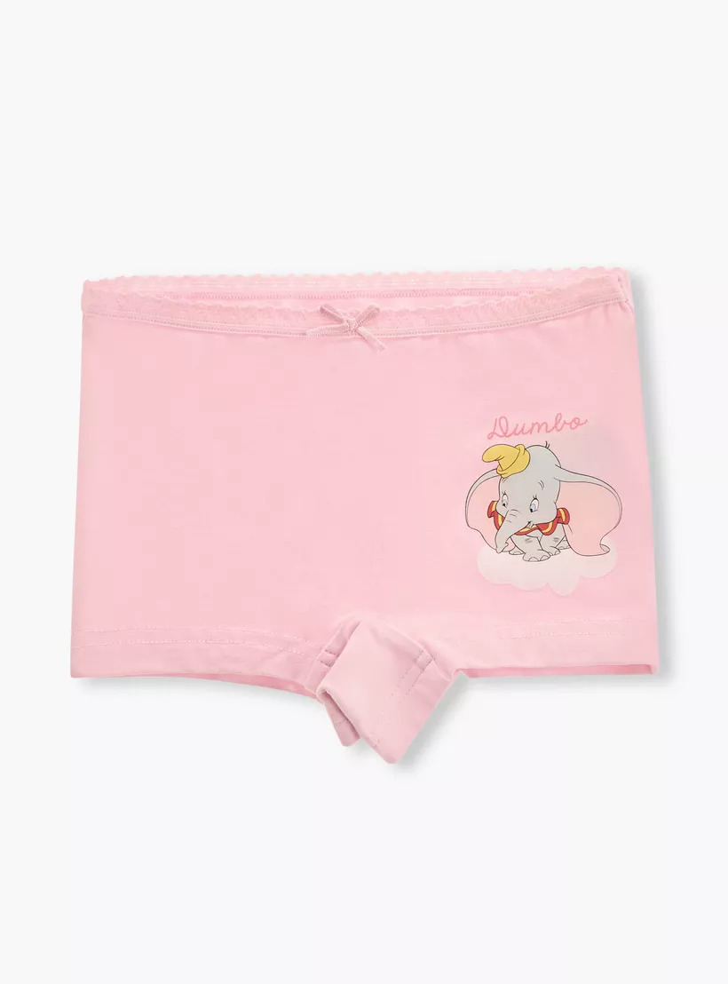 Juniors Dumbo Print Boxer Briefs with Bow Detail - Set of 3-2