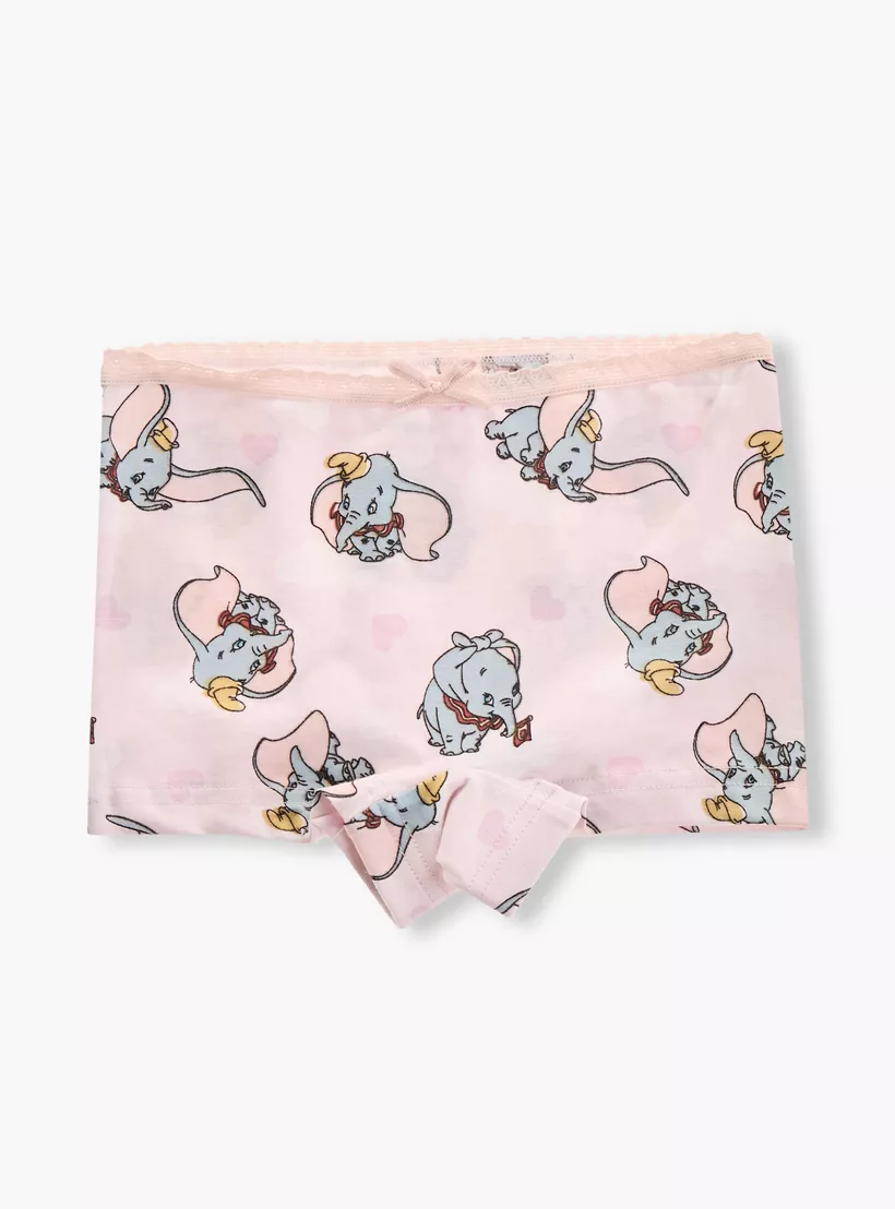 Juniors Dumbo Print Boxer Briefs with Bow Detail - Set of 3-3