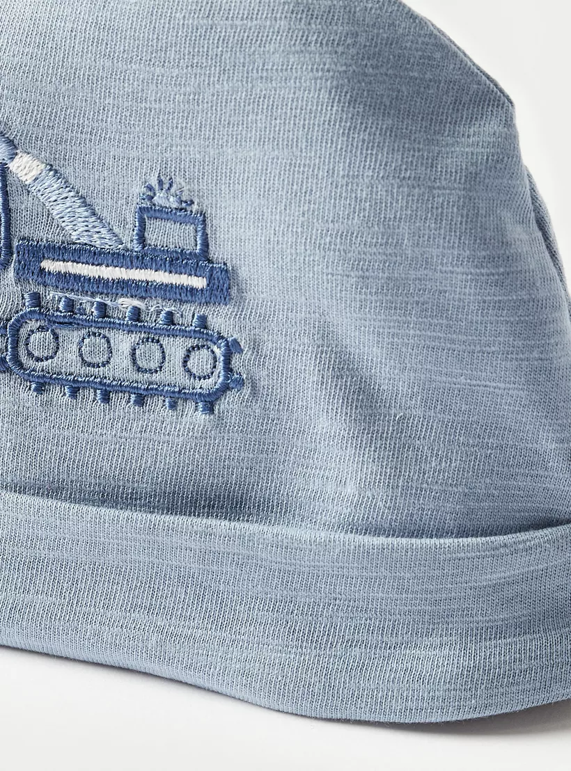 Juniors Embroidered Beanie Cap-4