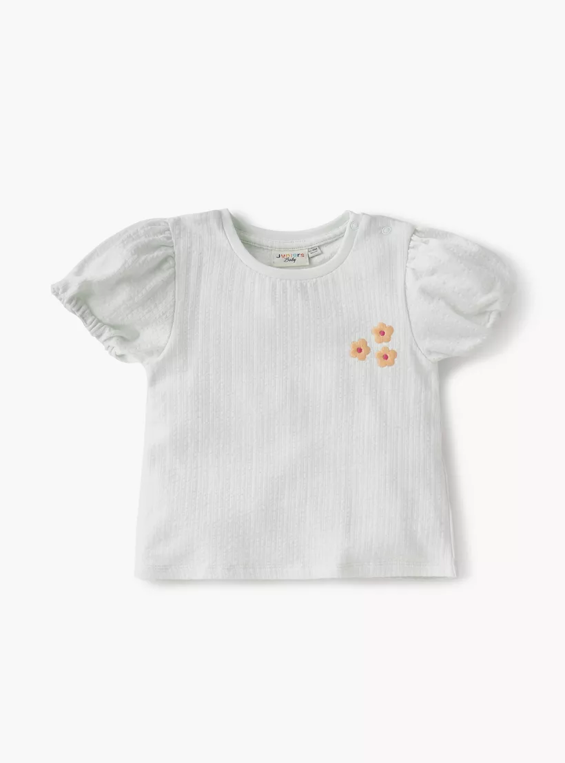 Juniors Floral Print T-shirt - Set of 3-2
