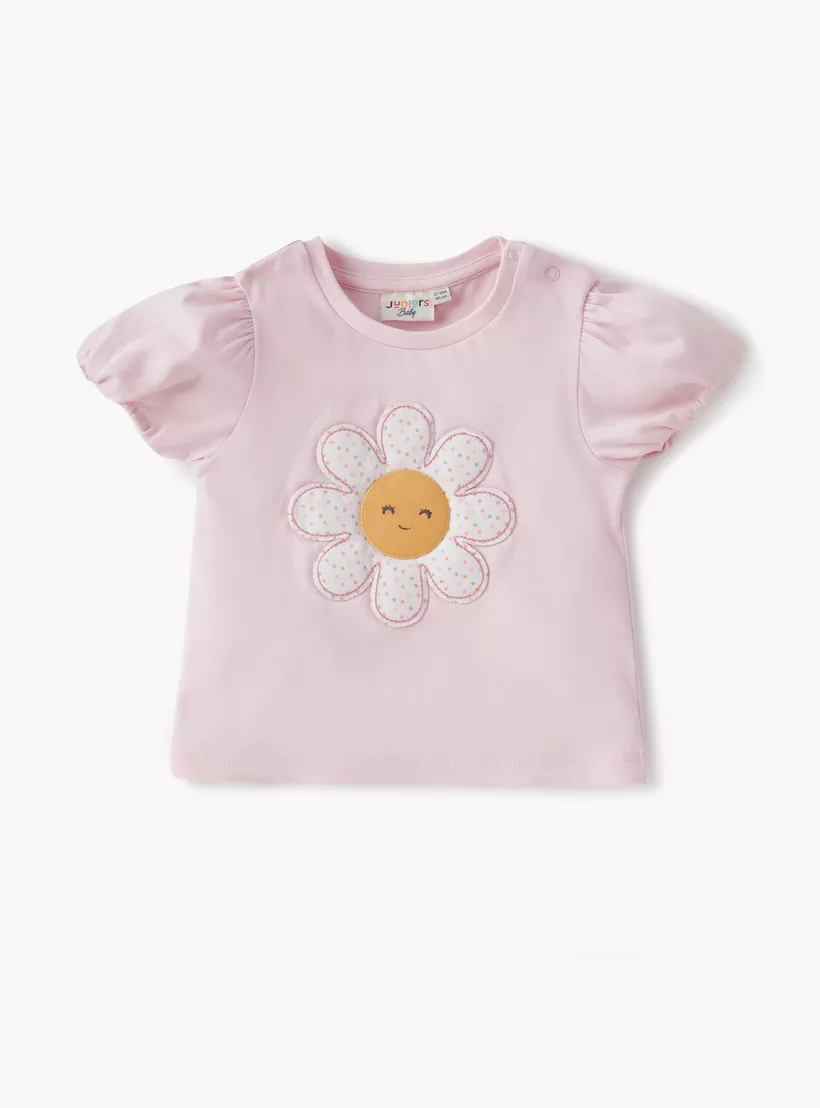 Juniors Floral Print T-shirt - Set of 3-4