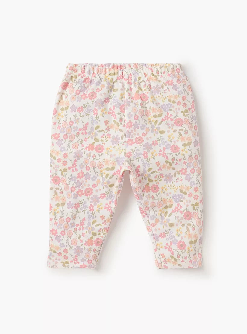 Juniors Floral Print T-shirt and Pyjama Set-3