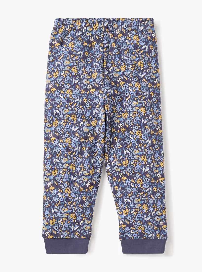 Juniors Floral Print T-shirt and Pyjama Set-3