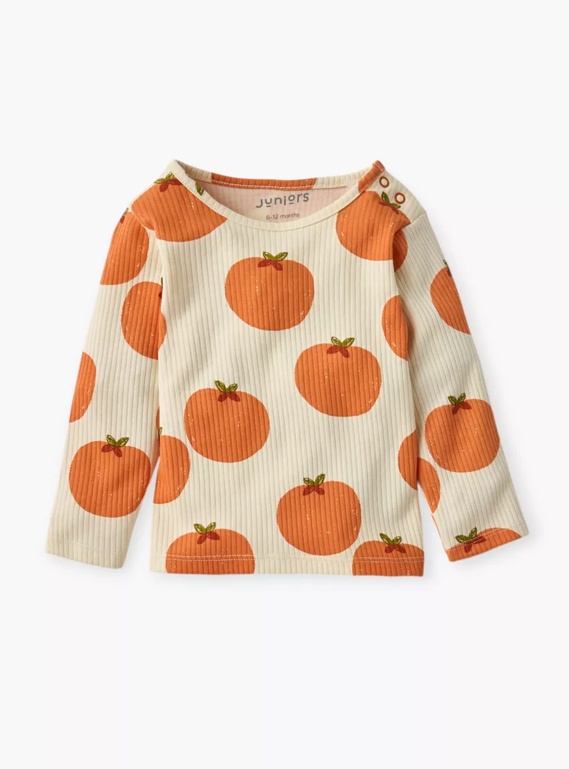 Juniors Fruit Print T-shirt and Pyjama Set-2