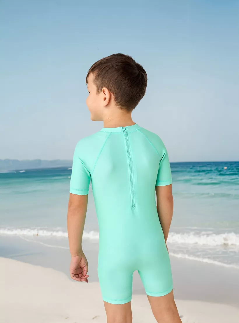 Juniors Graphic Printed Swimsuit-3