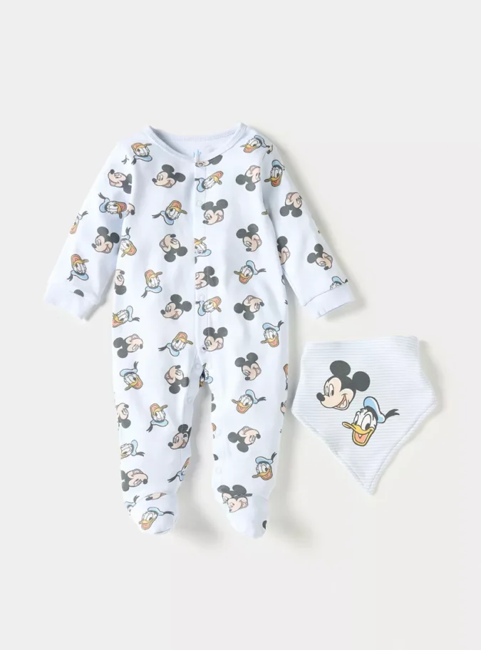 Juniors Mickey and Donald Print 4-Piece Clothing Set-2