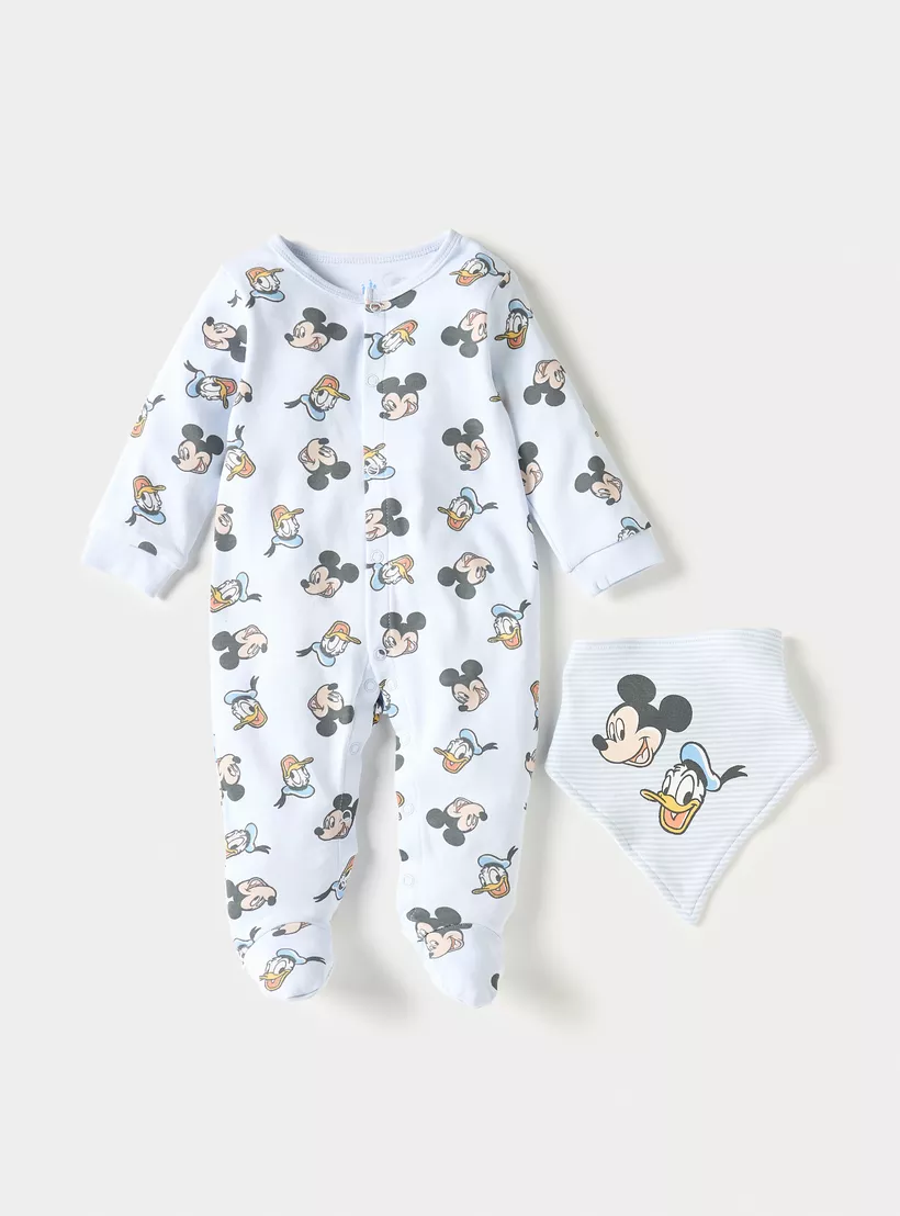 Juniors Mickey and Donald Print 4-Piece Clothing Set-2