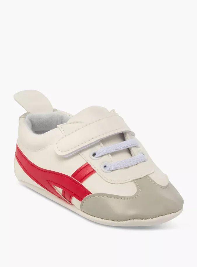 Juniors Panelled Booties with Hook and Loop Closure-2