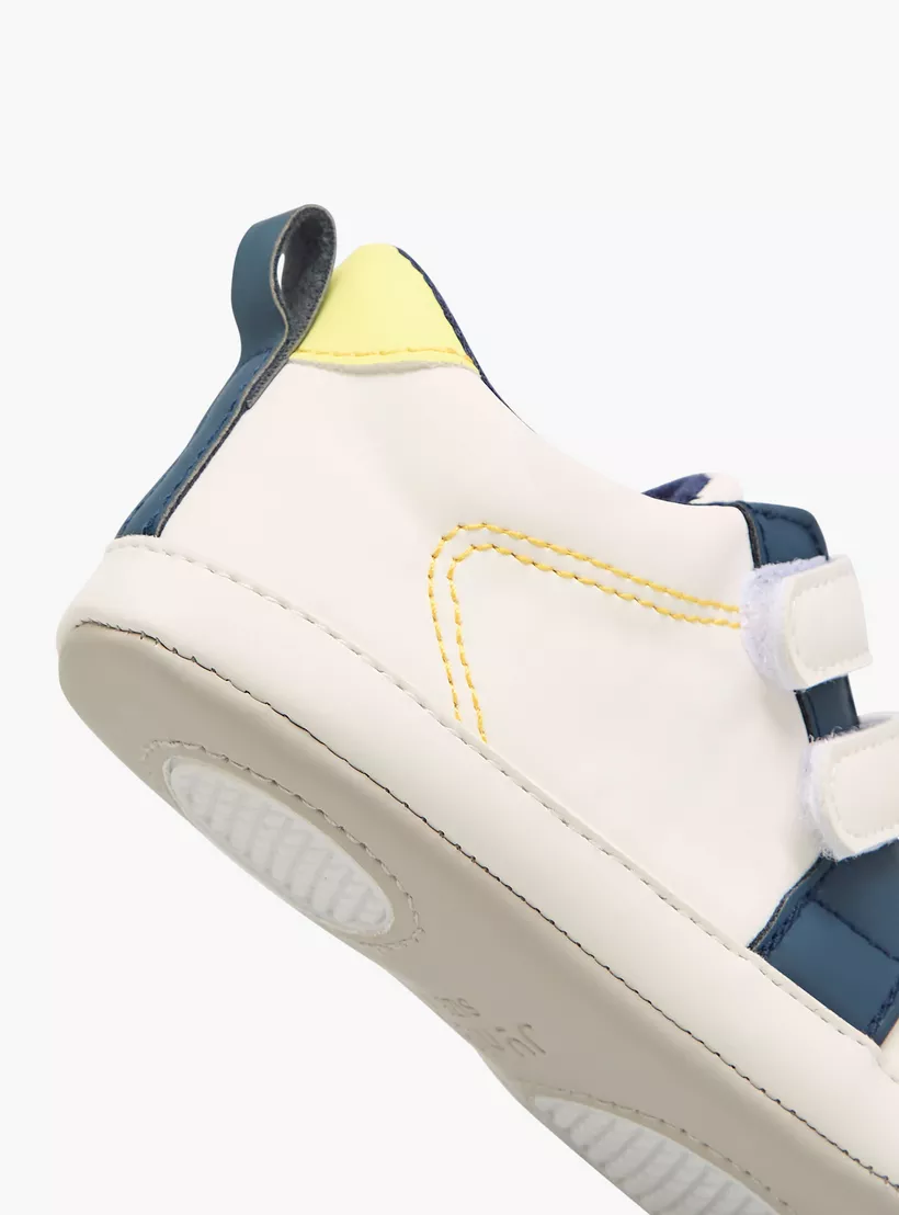 Juniors Panelled Booties with Hook and Loop Closure-4