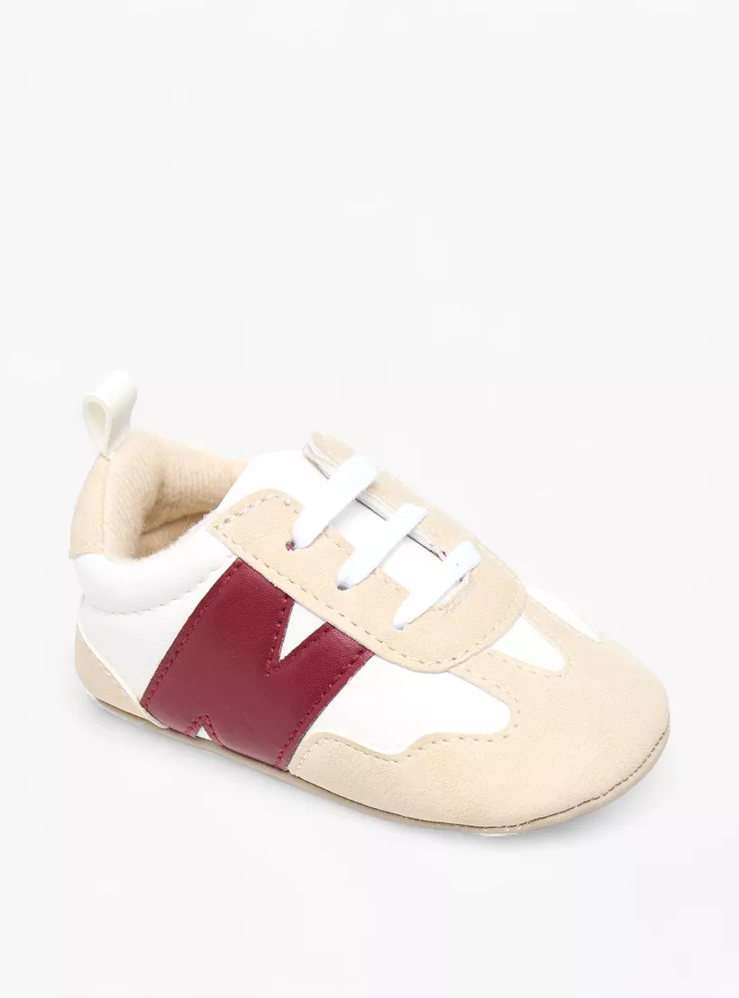 Juniors Panelled Booties with Lace-Up Closure-2