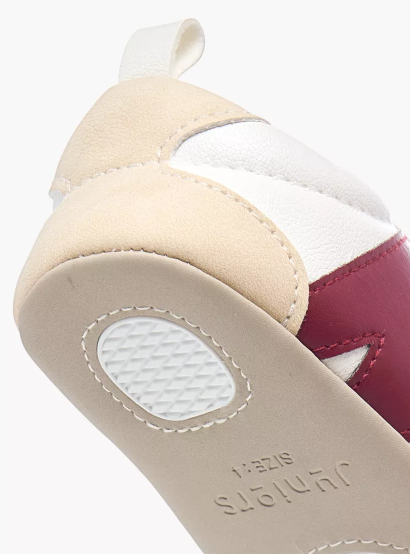 Juniors Panelled Booties with Lace-Up Closure-3