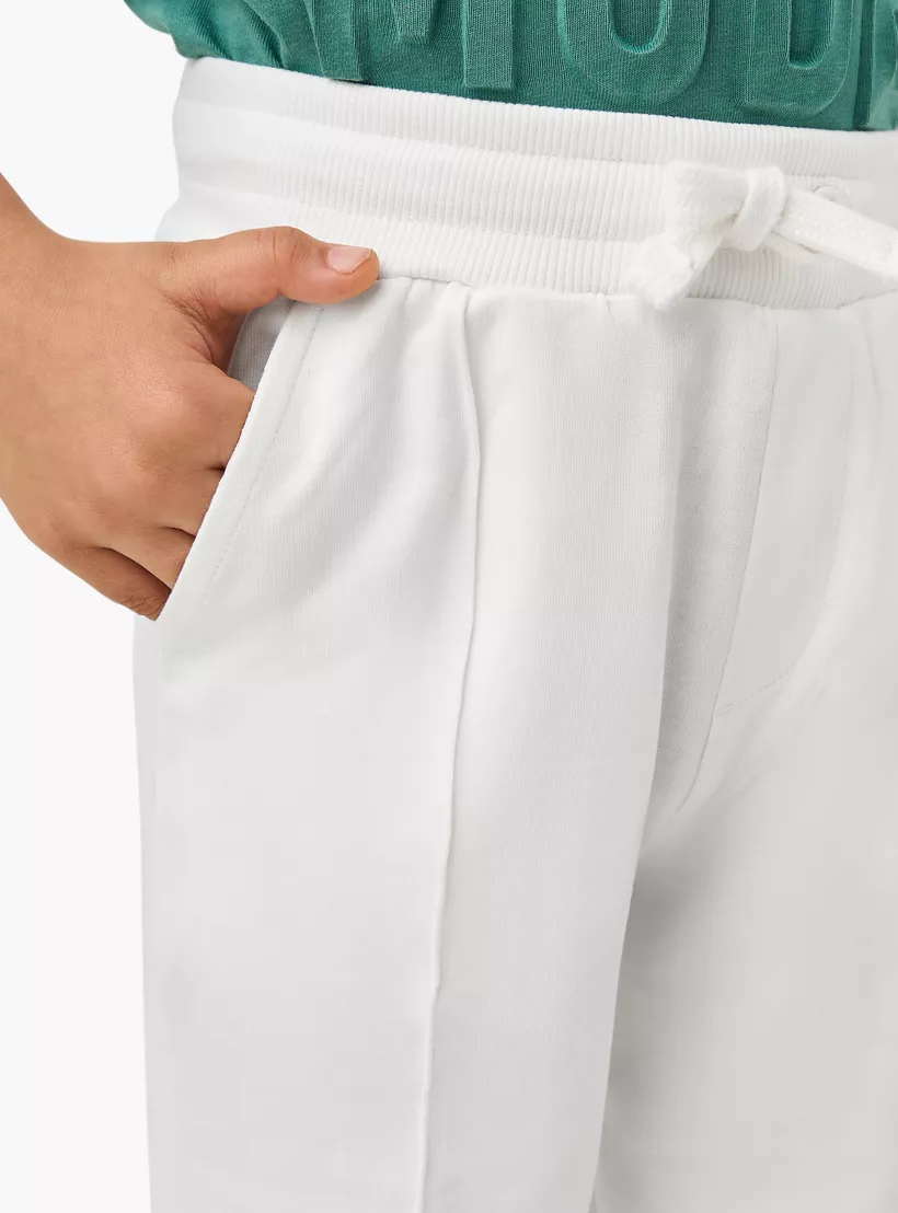Juniors Panelled Joggers with Drawstring Closure-4