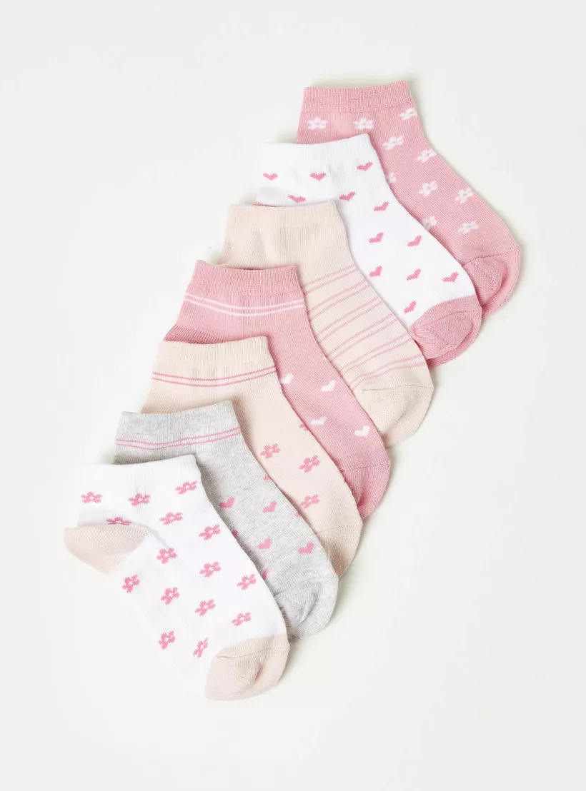 Juniors Printed Ankle Length Socks - Set of 7-2