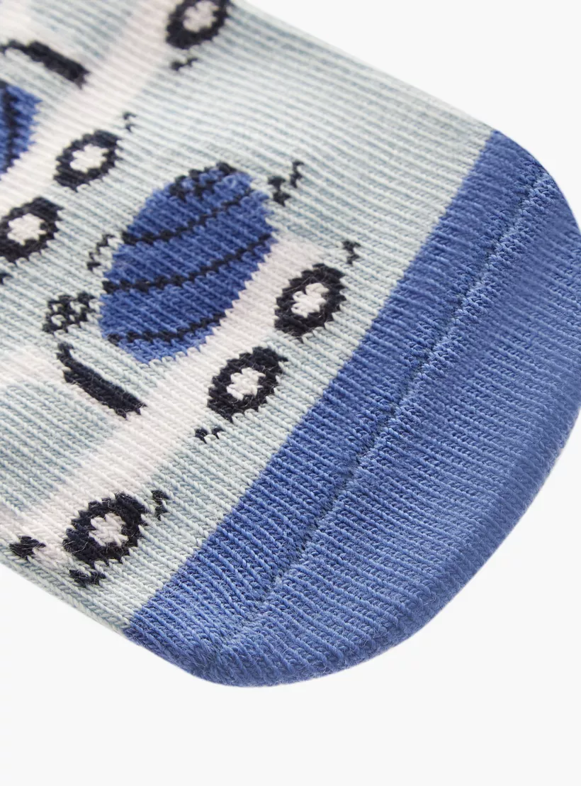 Juniors Printed Ankle Length Socks - Set of 7 -3