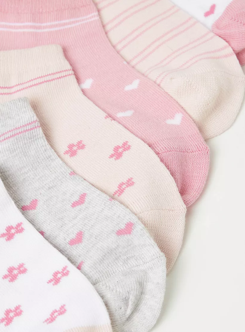 Juniors Printed Ankle Length Socks - Set of 7-3
