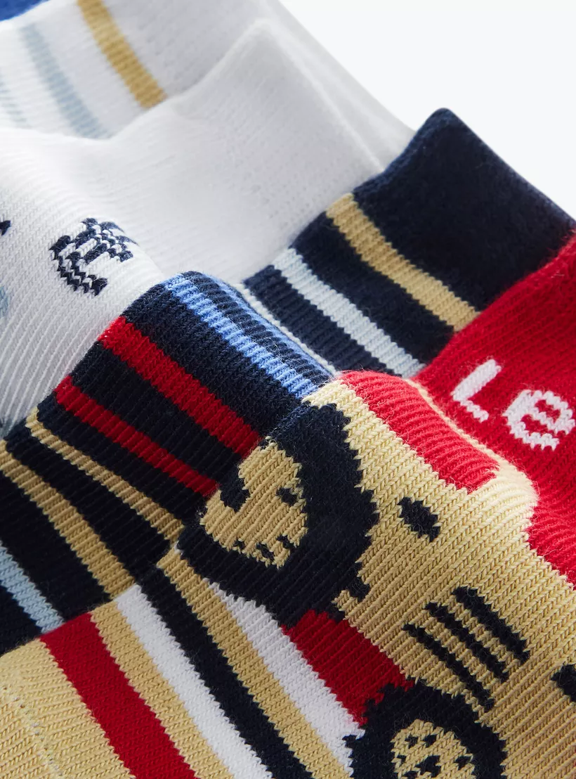 Juniors Printed Ankle Length Socks - Set of 7 -4