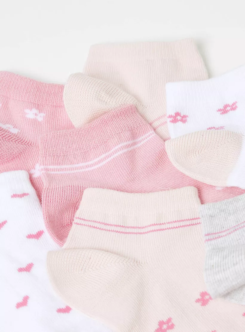 Juniors Printed Ankle Length Socks - Set of 7-4