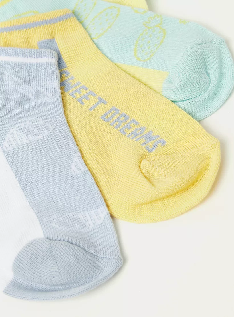 Juniors Printed Ankle Length Socks - Set of 7-4