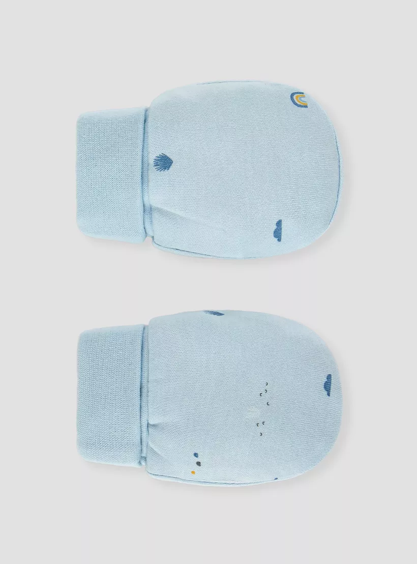 Juniors Printed Baby Mittens - Set of 2-4