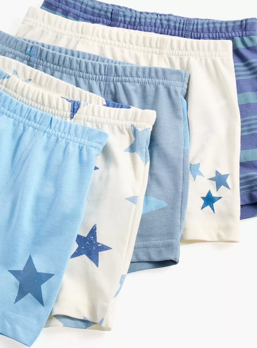 Juniors Printed Boxer Briefs - Set of 5-4