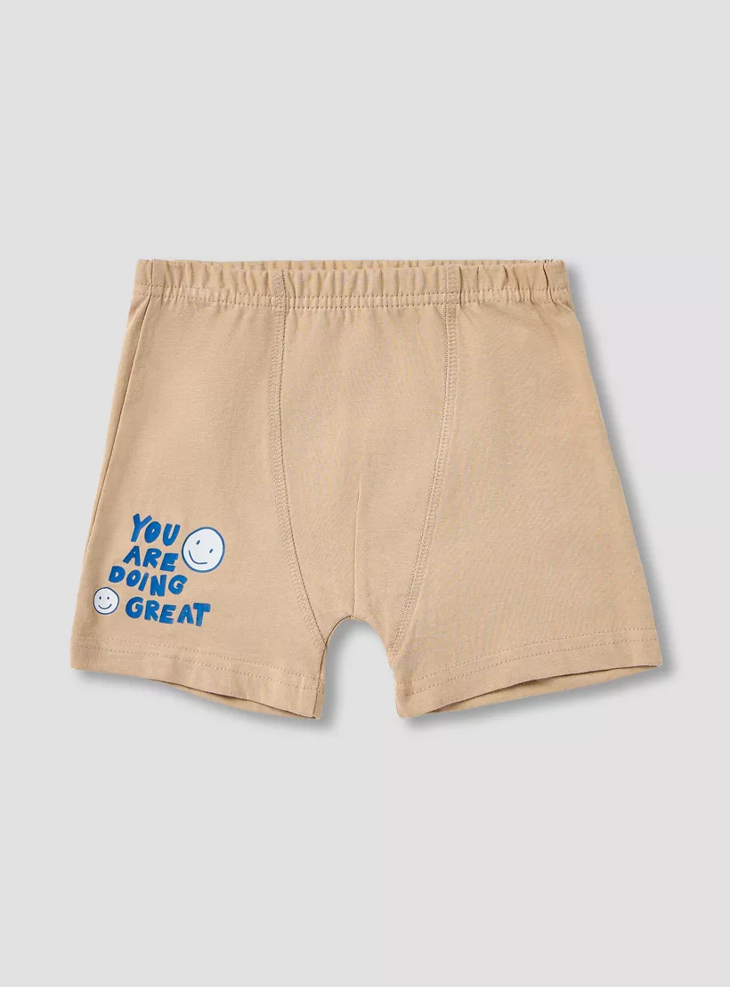 Juniors Printed Boxers with Elasticated Waistband - Set of 5-2